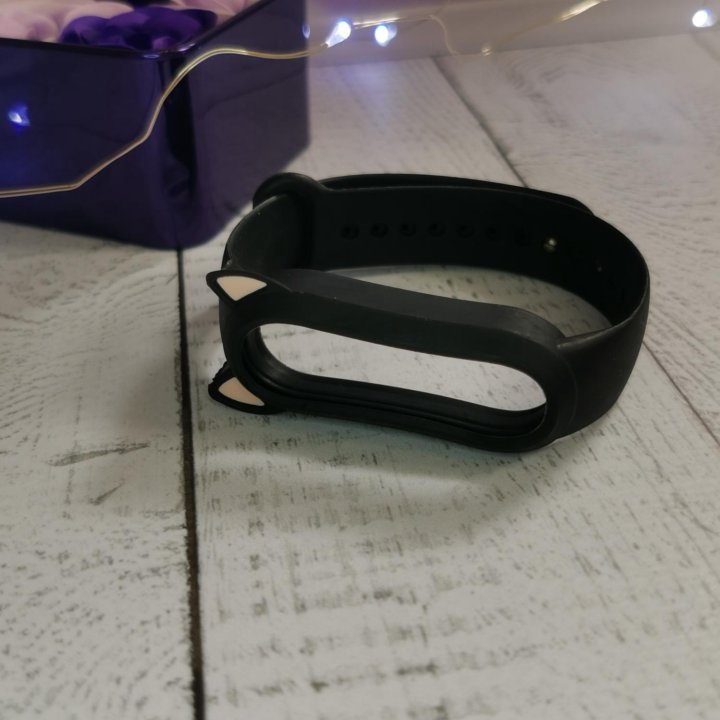 Ремешок чёрный для mi band 3/4/5/6