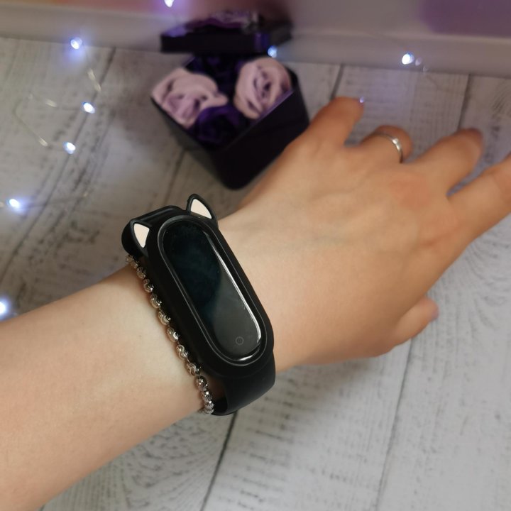 Ремешок чёрный для mi band 3/4/5/6