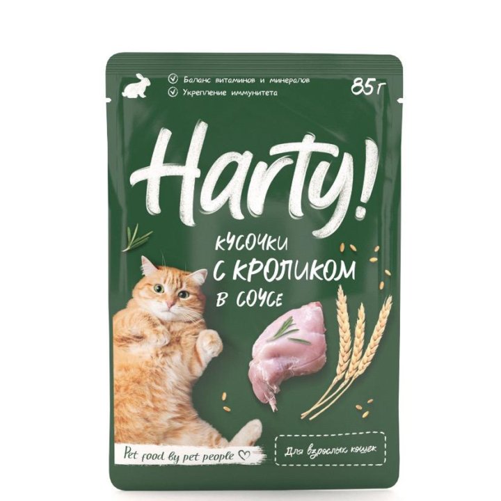 Корм для кошек harty 85г (14 шт.)