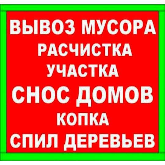 Спил деревьев. Расчистка участка. Вывоз мусора.