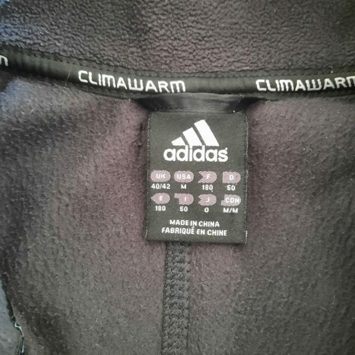 Кофта/ олимпийка на флисе Adidas Climawarm