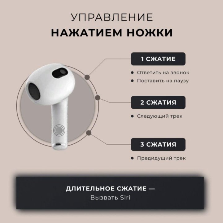 Беспроводные наушники AirPods 3