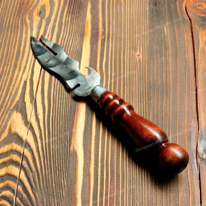 Нож-вилка для снятия мяса с шампура