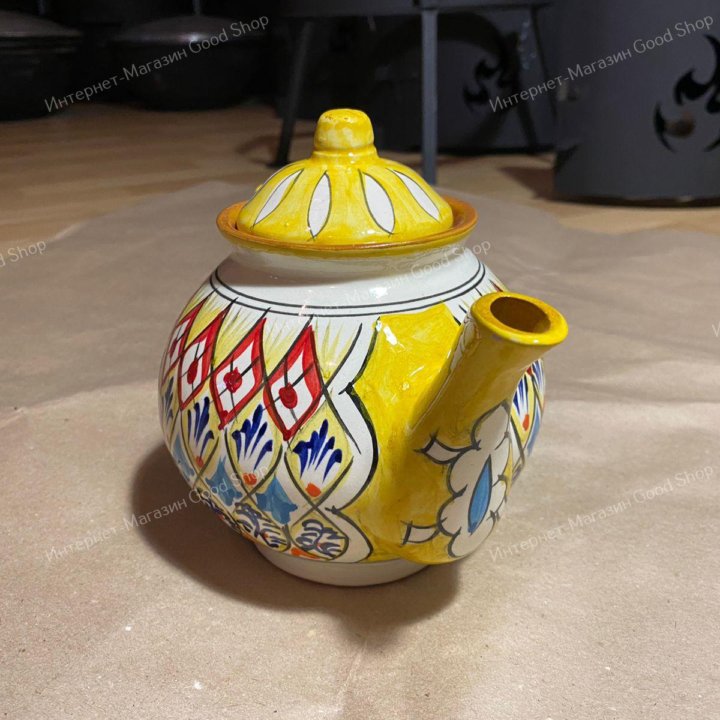 Чайник заварочный 1 л. желтый