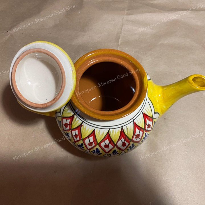 Чайник заварочный 1 л. желтый