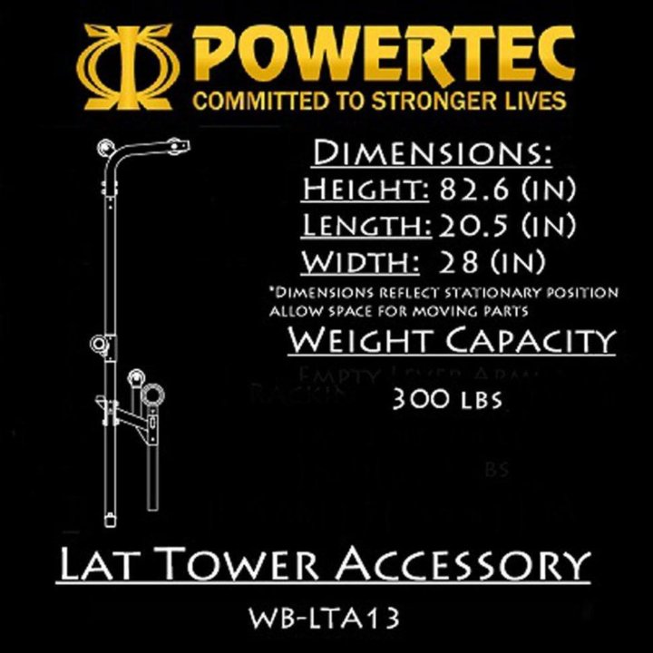 Стойка Powertec Workbench Lat WB-LTA13 (WB-LTA13)