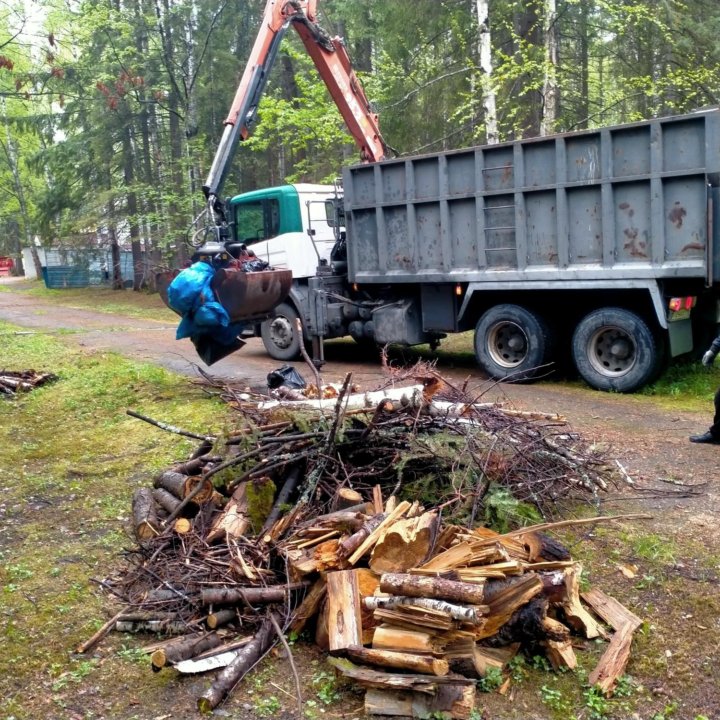 Вывоз мусора, погрузчик +самосвал 2 в 1