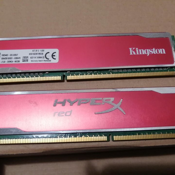 Оперативная память 4GB Kingston 1600Mhz HyperX Red