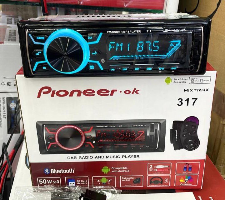 Магнитола 1 Din 1 дин Pioneer 317 блютуз USB