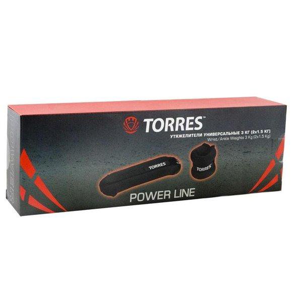 Утяжелители универсальные Torres 3 кг (2х1.5кг) арт.PL110183