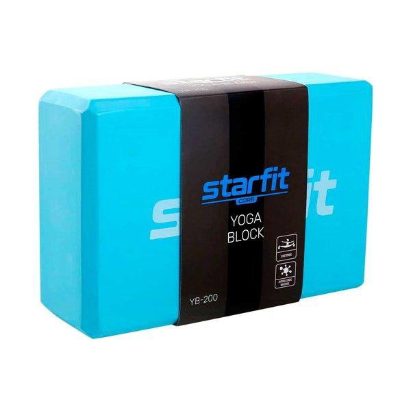 Блок для йоги StarFit Core YB-200 EVA, синий пастель