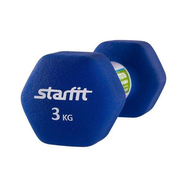 Гантель неопреновая StarFit DB-201 3 кг синий