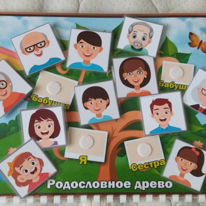 Моя семья. Игры для детей. Игры на липучках в Москве, цена 1 500 руб ...
