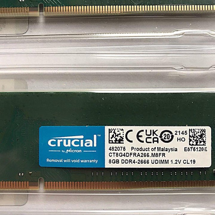 Оперативная память DDR4 Crucial 8 Гб 2666 мгц