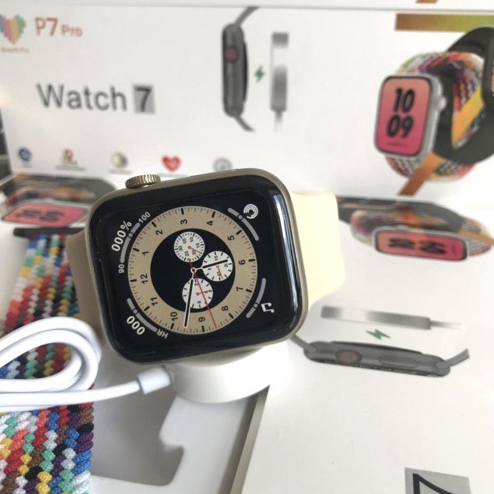 Часы Apple Watch 7 Pro 45mm Gold+доставка