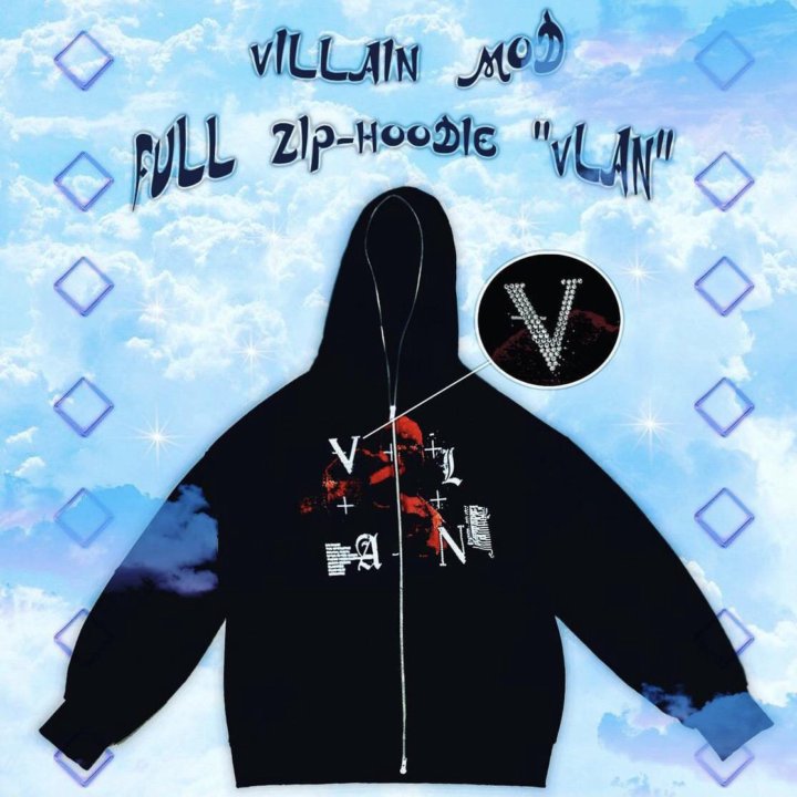 VILLAIN ZIP-HOODIE