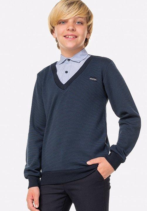 Джемпер-рубашка для мальчика Р.128,134,140,146,152