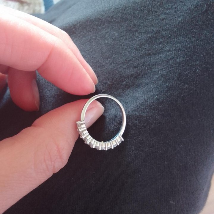 Кольцо женское серебро