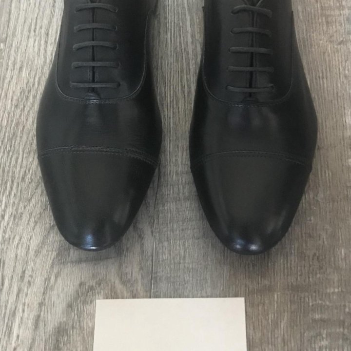 Новые туфли-макасины Santoni (черные) 