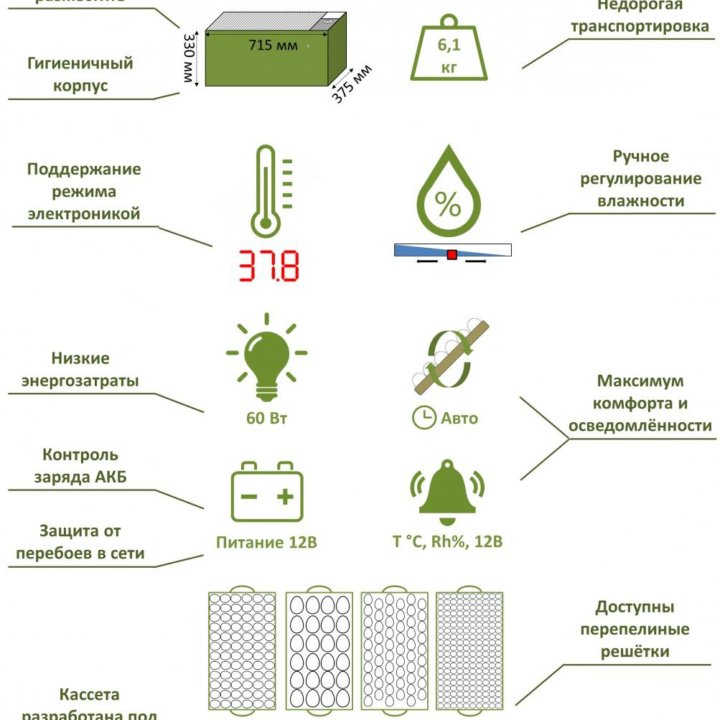 Инкубатор автоматический 