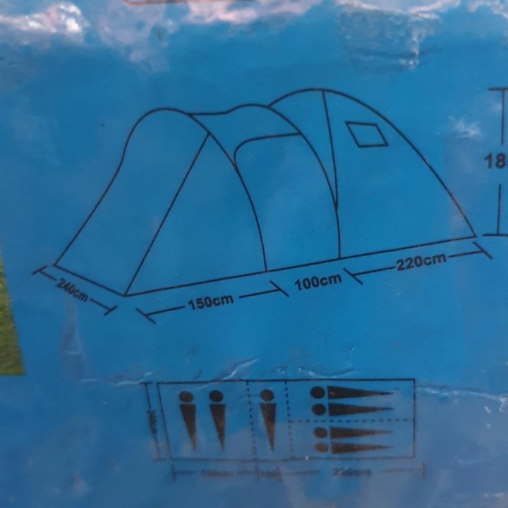 Палатка 6-ти мест.Двойная.Новая