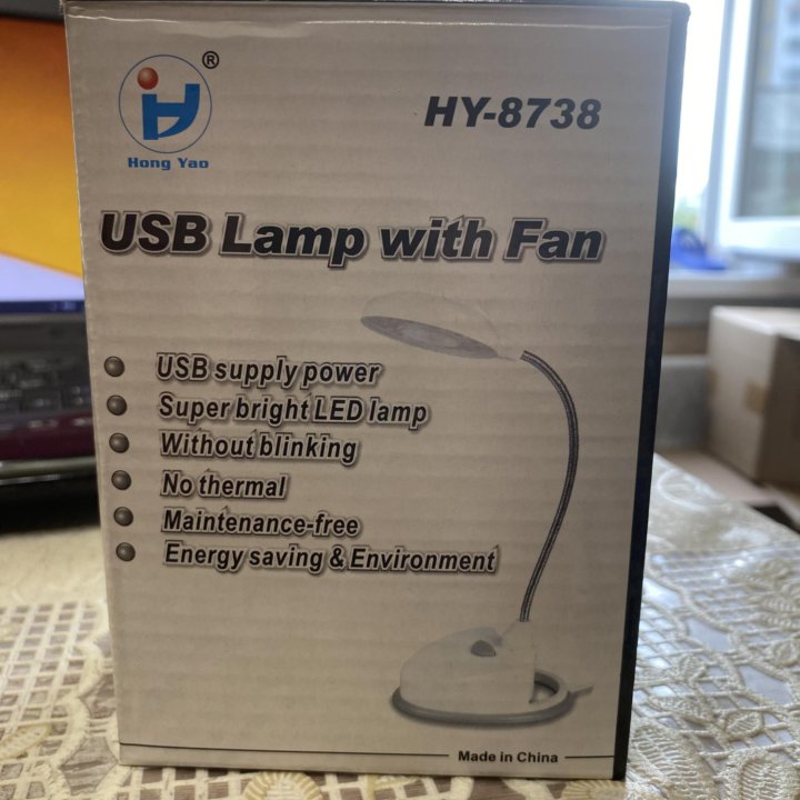 Продаю. Новый. USB LAMP WITH FAN