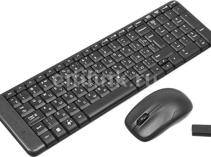 Беспроводная клавиатура + мышь logitech