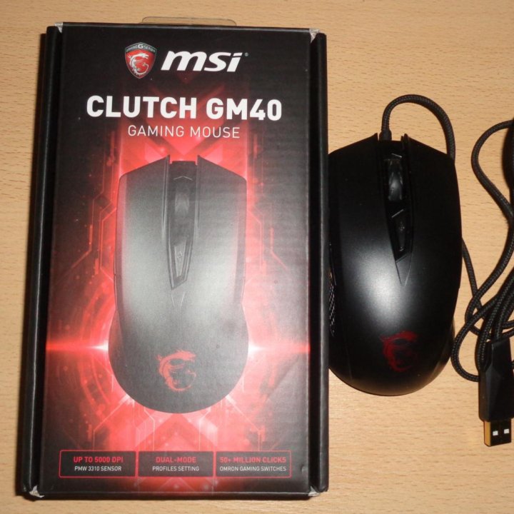 Мышь MSI Gaming Clutch GM40 (На запчасти)