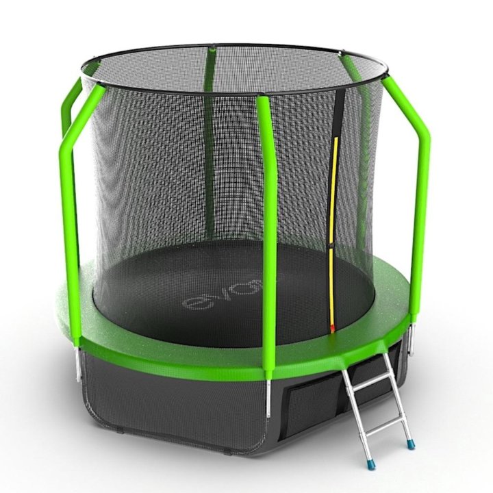 Батут EVO JUMP Cosmo 8ft green + нижняя сеть