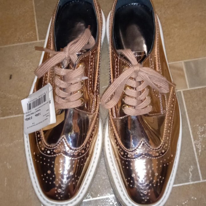 Ботинки кожанные