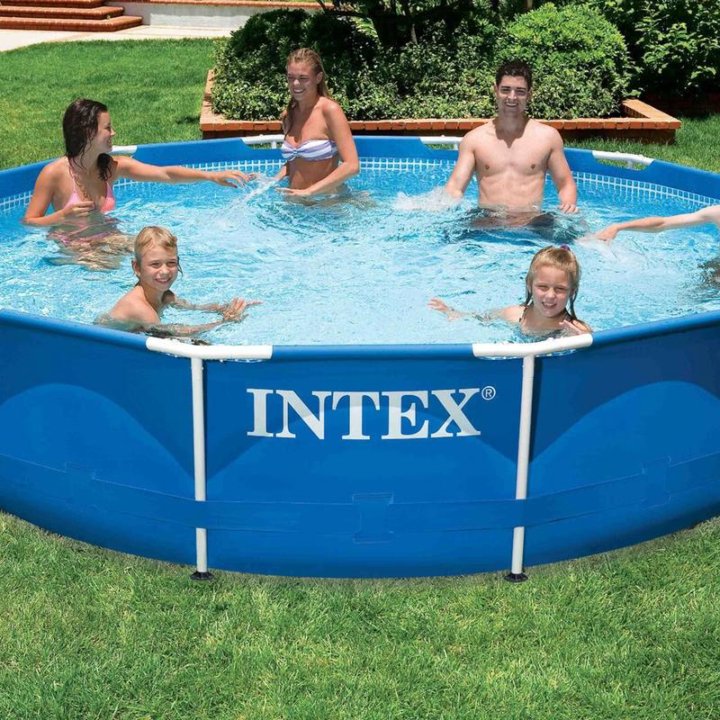 Каркасный бассейн INTEX Metal Frame 366х76 в Москве, цена 11 900 руб ...