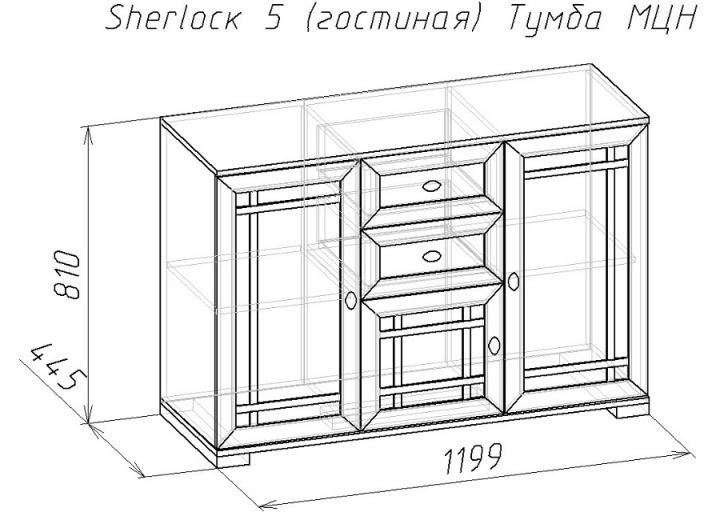 Тумба под ТВ Sherlock 5 (МЦН)