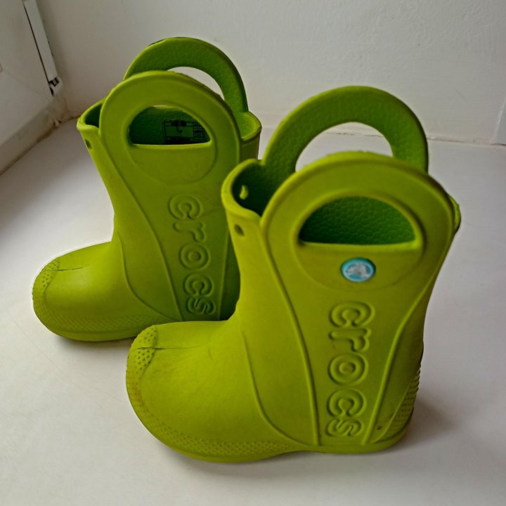 Сапоги Crocs резиновые детские. Размер 14,5 см