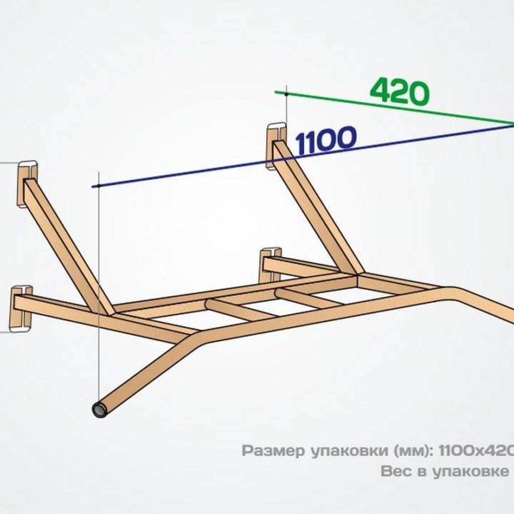 Турник настенный Spektr Sport Классик 1, серый