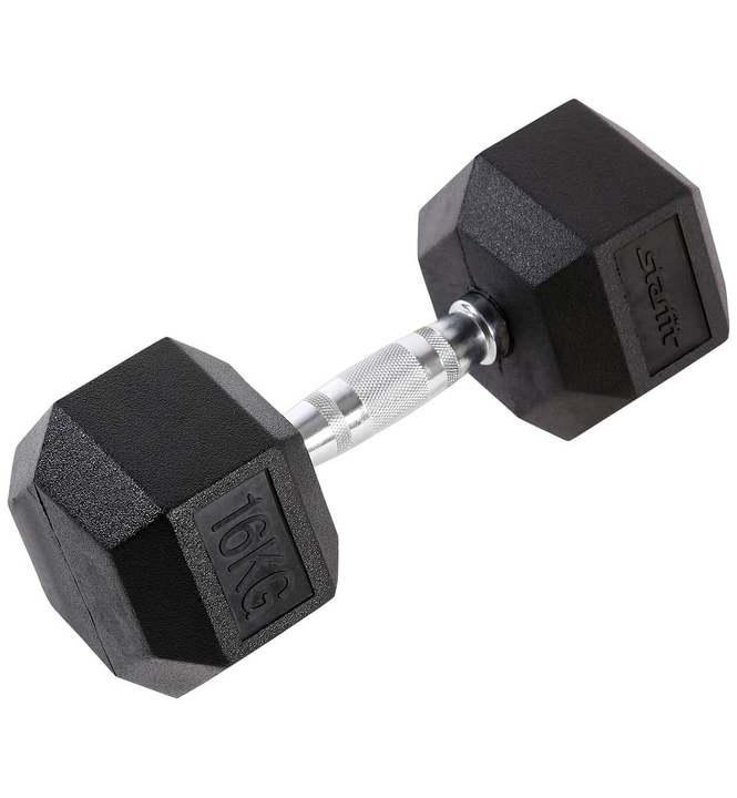 Гантель обрезиненная Star Fit DB-301 16 кг, черная