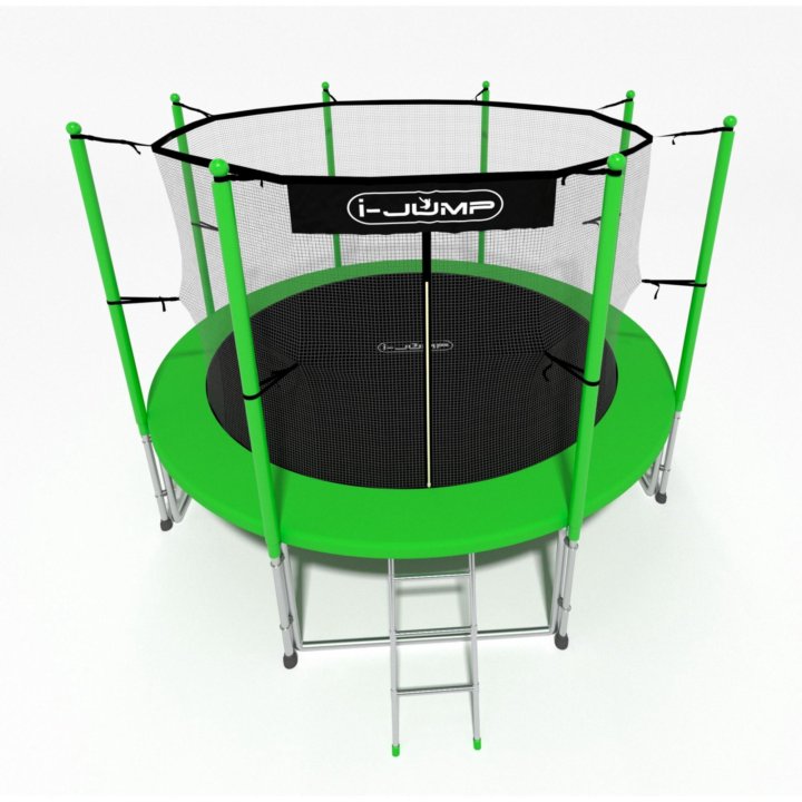 Батут 16ft i-Jump Classic Light с лестницей зелены