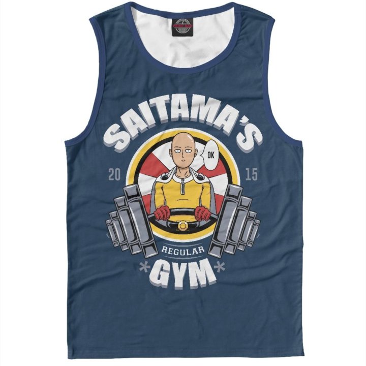 футболка Ванпанчмен Saitama's gym