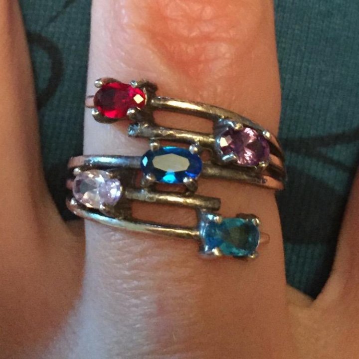 Кольцо серебро