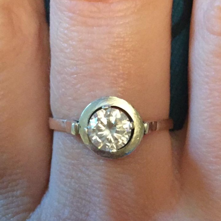 Кольцо серебро