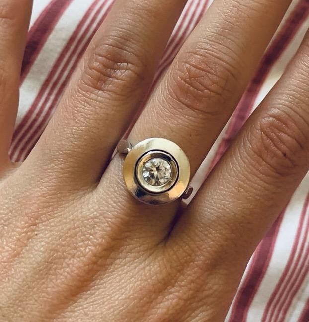 Кольцо серебро