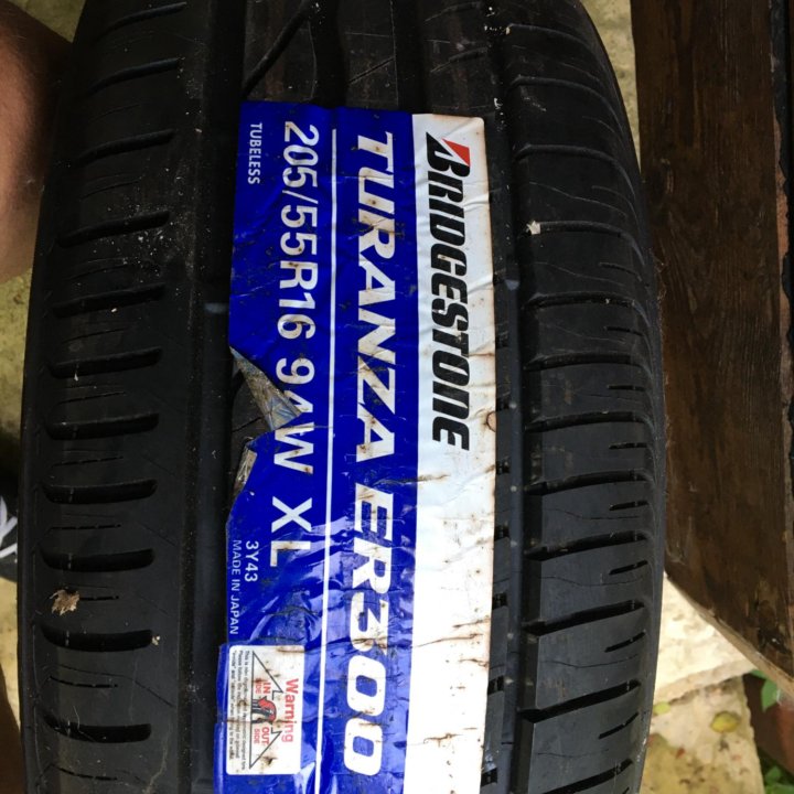 Резина Bridgestone Turanza ER300, 205/55/R16, нова