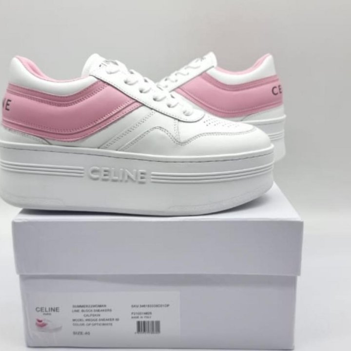 Кеды на платформе Celine