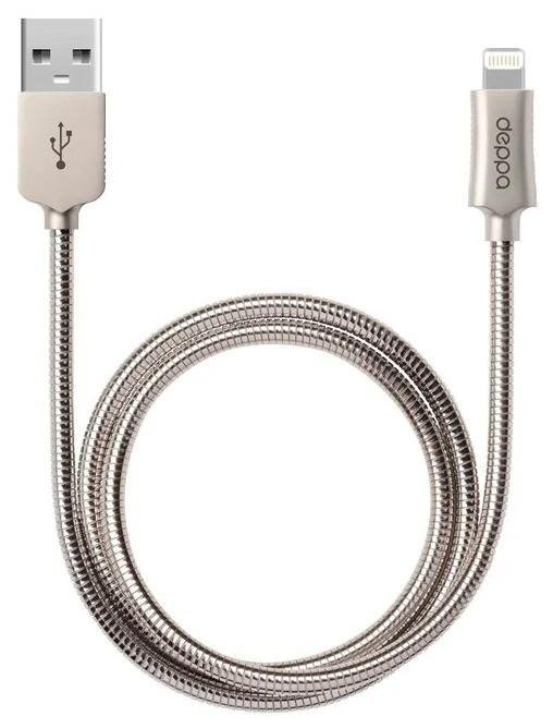 Кабель Deppa Steel USB - Apple Lightning (72272)