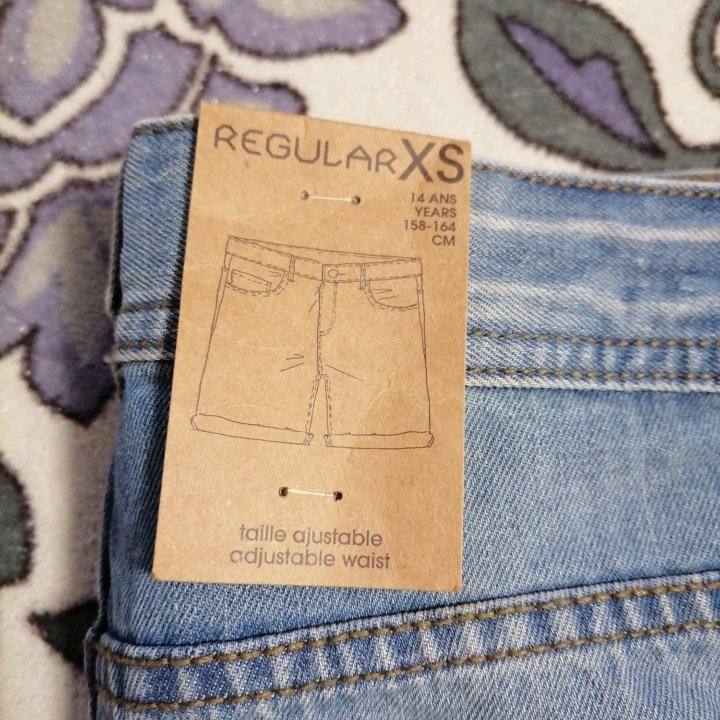 Бермуды джинсовые