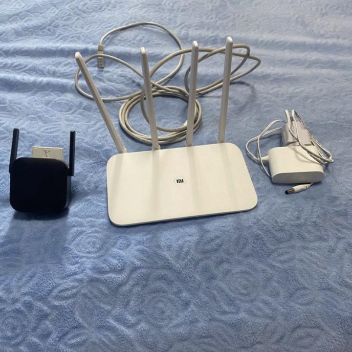 Wifi роутер Xiaomi Mi Wi-Fi Router 4 + репитер