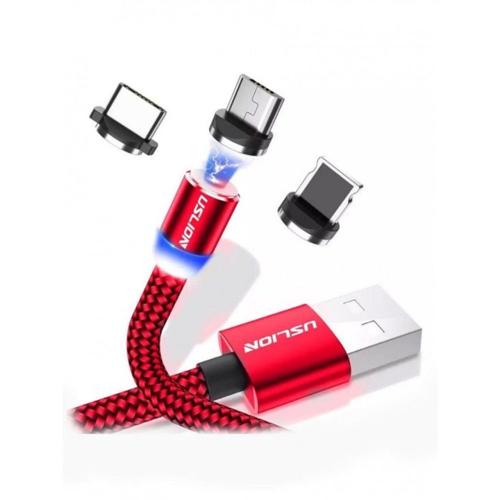 Магнитный USB-кабель 360 гр.