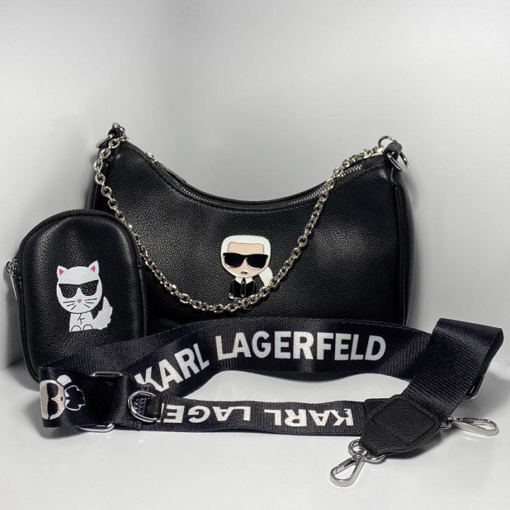 Сумка Karl lagerfeld чёрного цвета женская