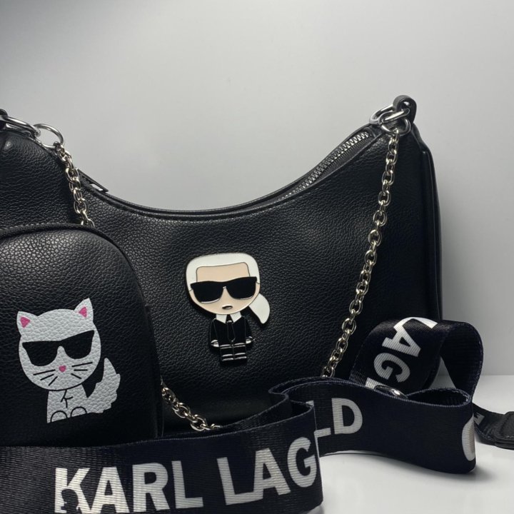 Сумка Karl lagerfeld чёрного цвета женская