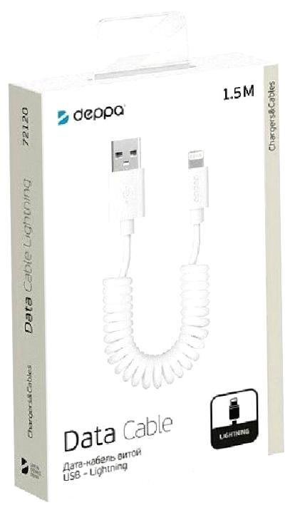 Кабель Deppa USB - Apple Lightning (72120/72121) 1