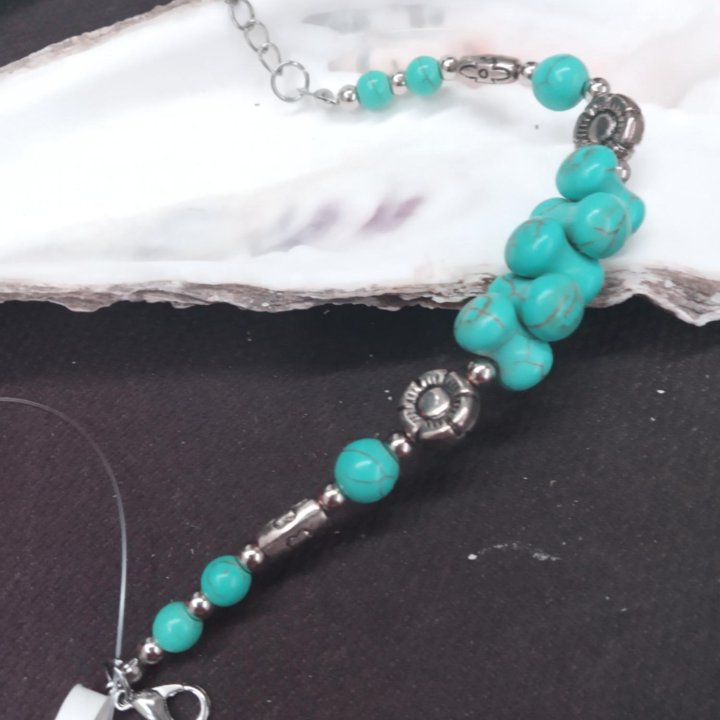 Браслет, бирюза